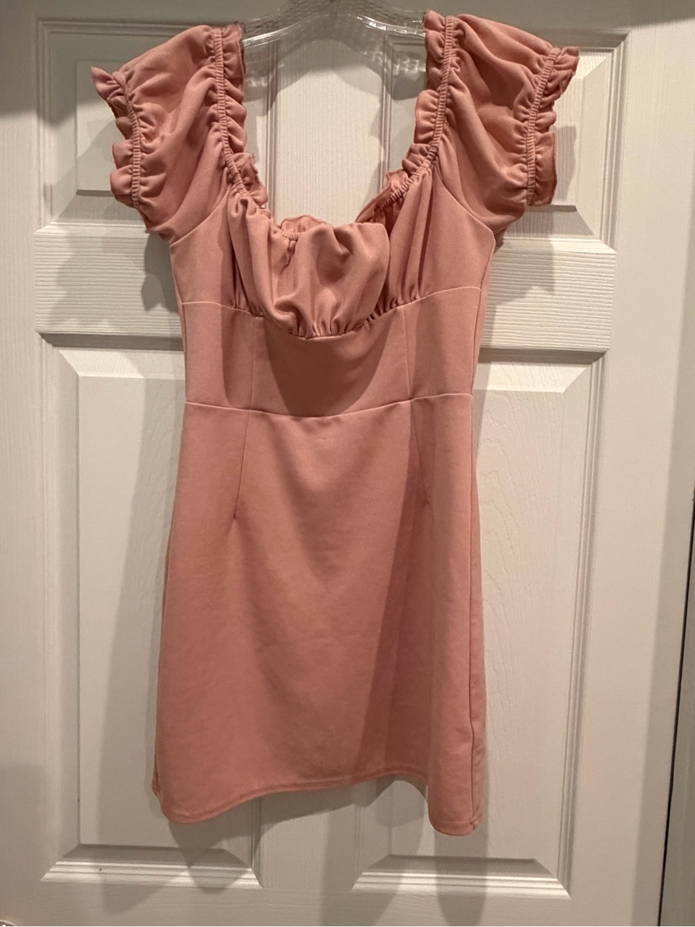 Adorable Kendall & Kylie mini dress in a warm pink color, size small